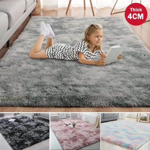 Large Area Blanket Floor Mat Home Floor Fluffy Mats